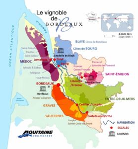 Aquitania Bike Cruise map